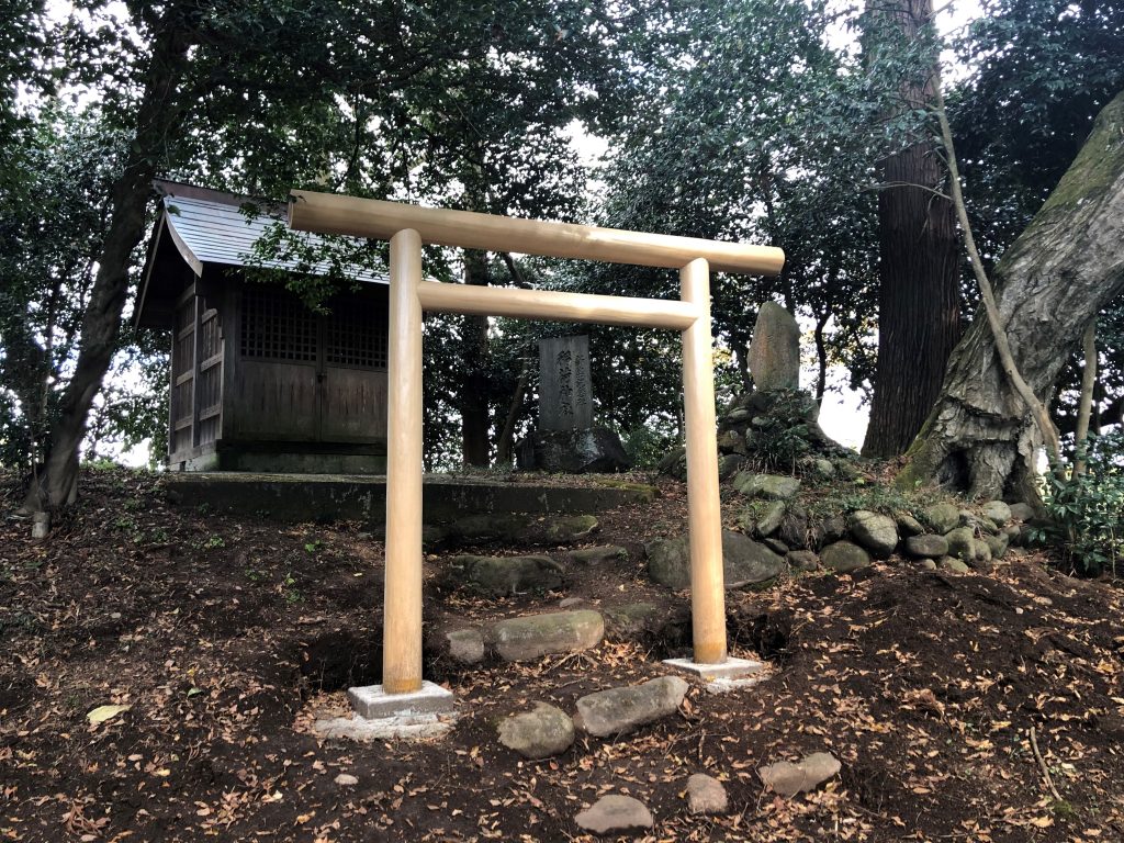 栃木県大田原市寒井にある神社　　鳥居新設　